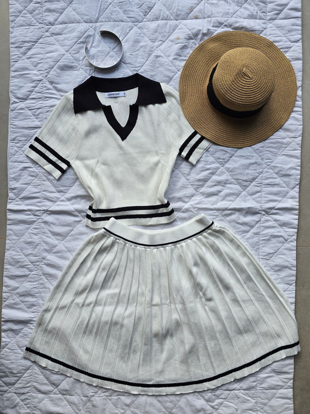 Conjunto Premium em Tricot College P&B