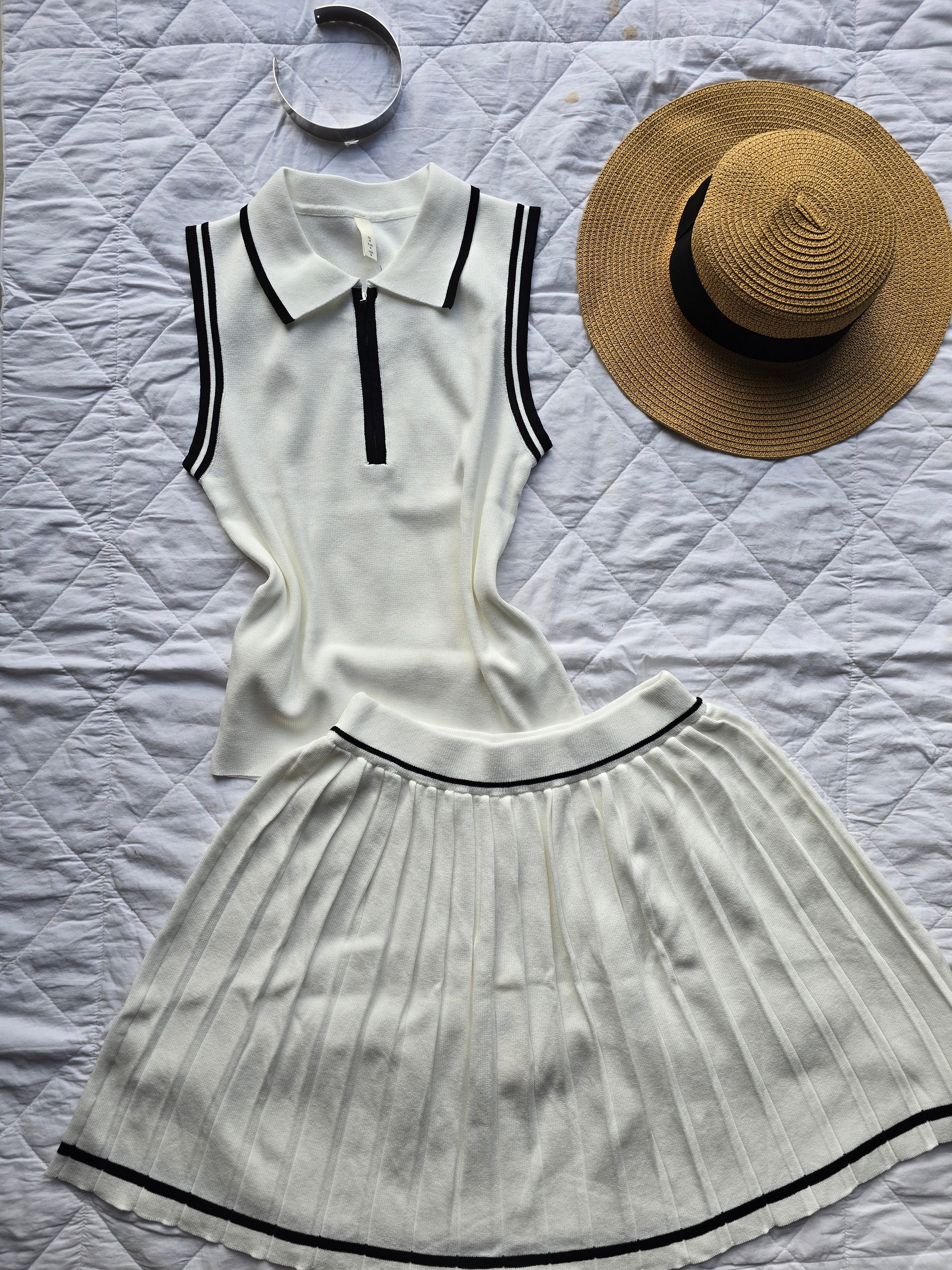 Conjunto Premium em Tricot College P&B