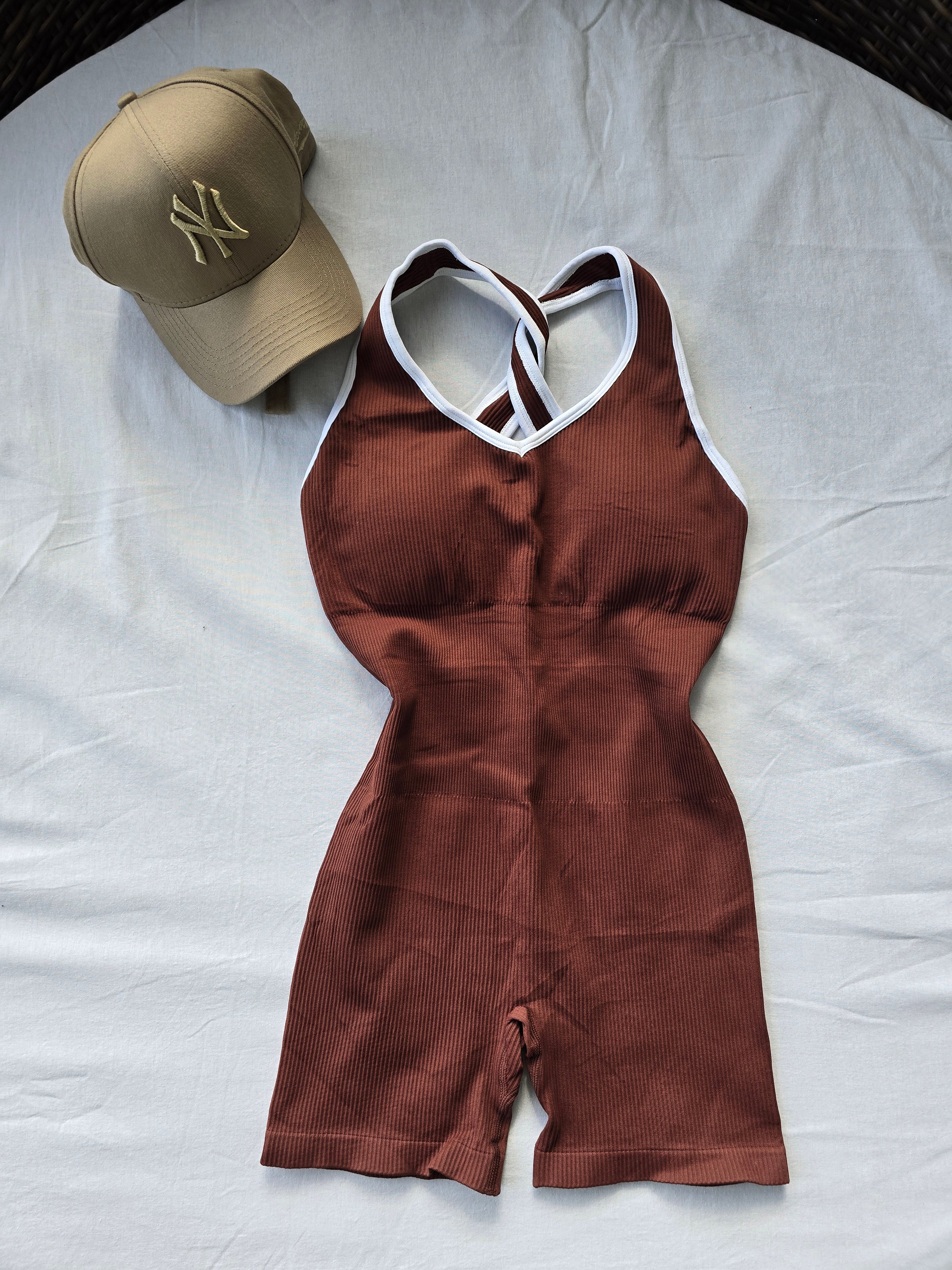 Macacão Fitness Canelado